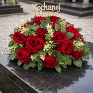 Wiązanka „Kochanej Mamie” – Klasyczna Czerwień w Dowód Miłości